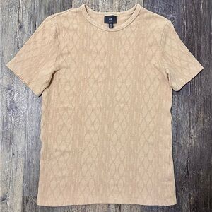 H&M Men's Textured Tan Tee